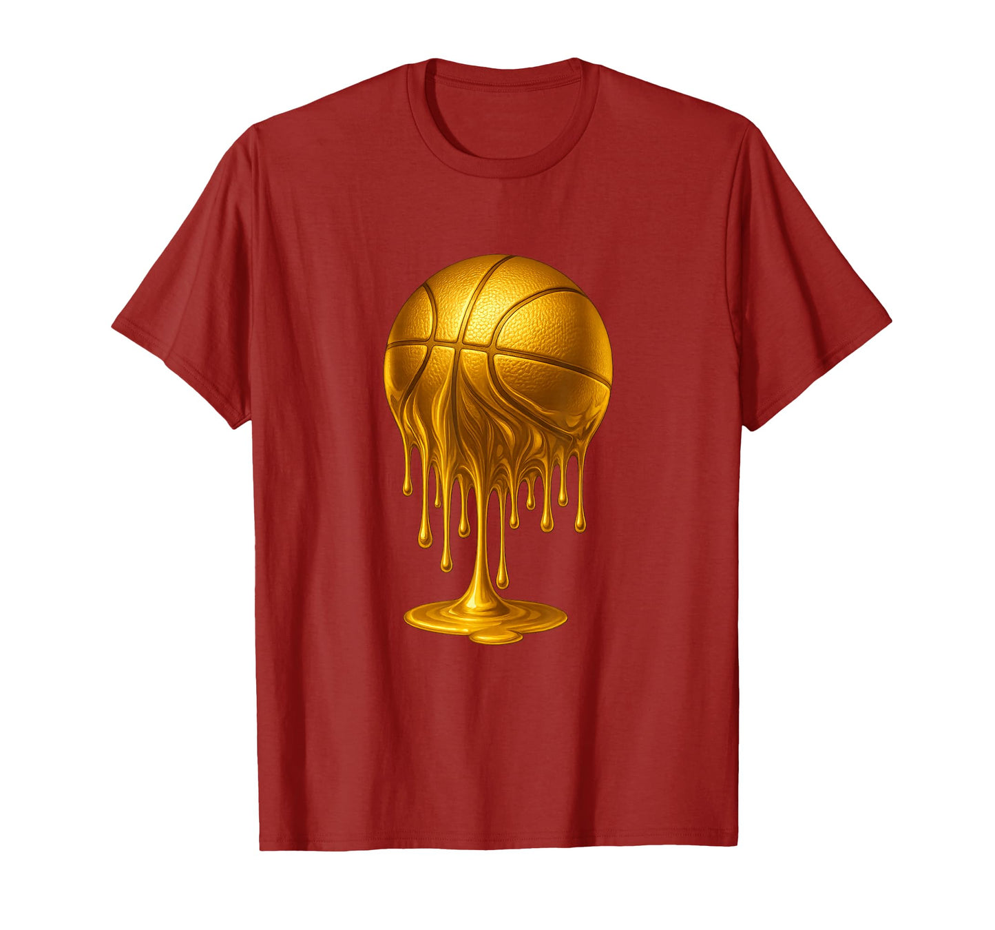 Dripping Gold Drip Basketball Game Day Player Coach Baller T-Shirt