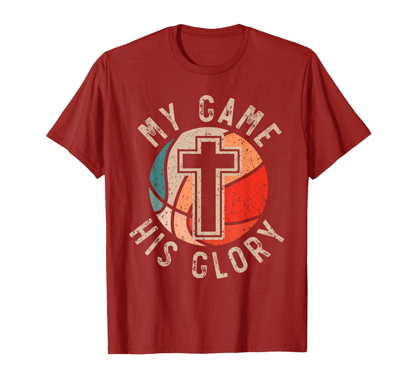 Basketball And Jesus Christ Christian Believer Hooper T-Shirt