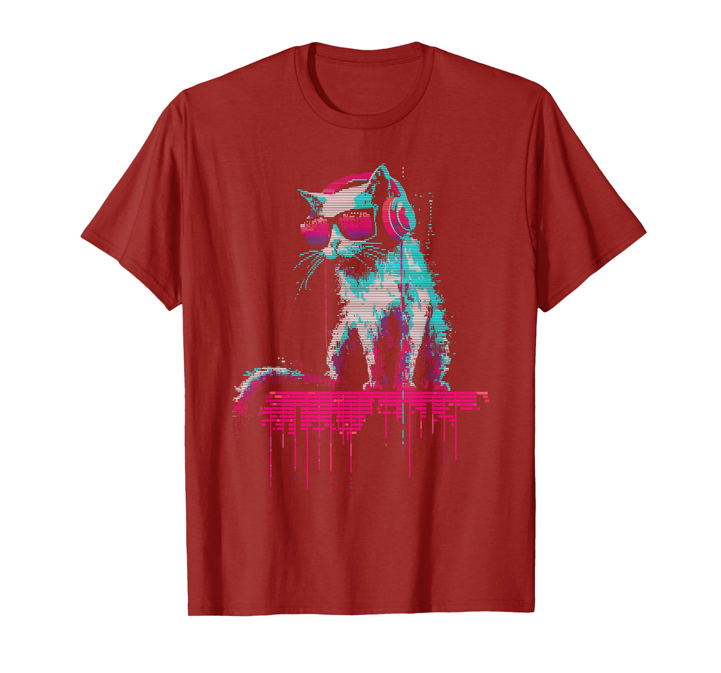 Music Novelty Graphic Men Women Kids Funny Cat Y2K T-Shirt