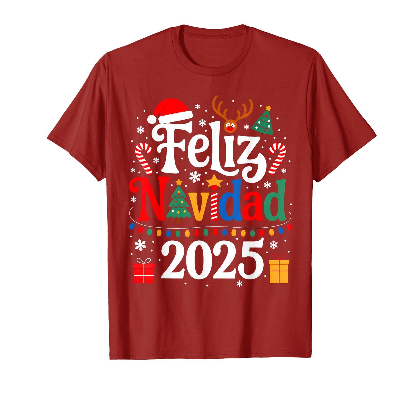 Feliz Navidad 2025 Matching Family Spanish Christmas Mexican T-Shirt