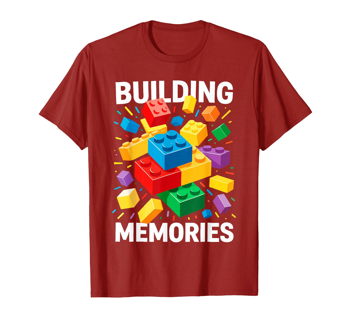 Building Memories Shirt Bricks Blocks Adult Kids Boys Girls T-Shirt