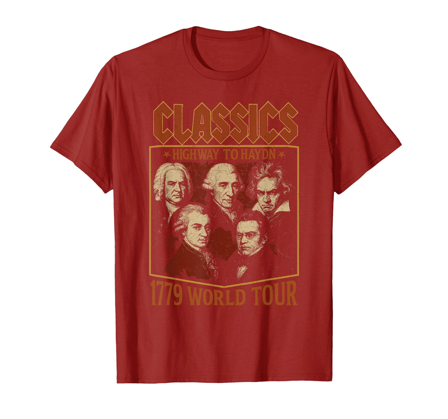 Classical Composer Tour, Funny Classical Music Parody T-Shirt