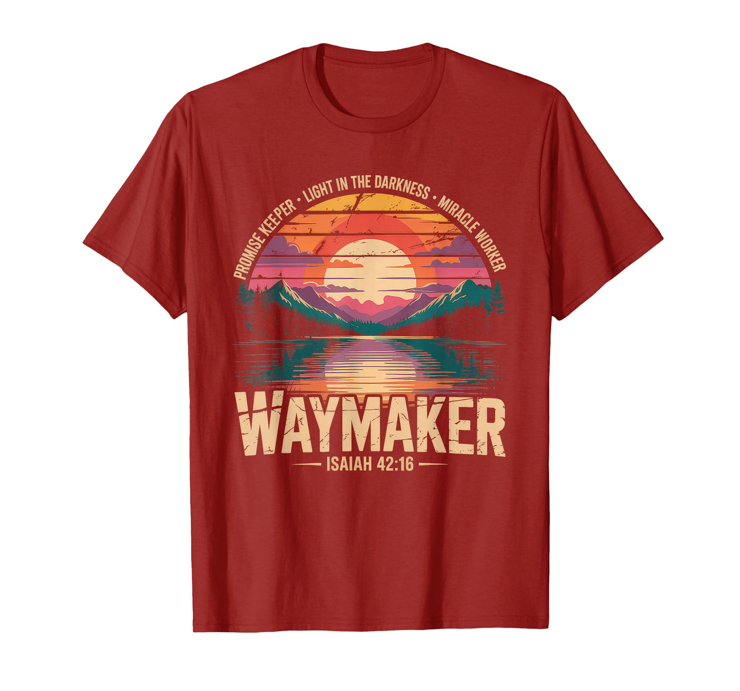 Waymaker Tshirt Promise Keeper Miracle Worker God Christian T-Shirt