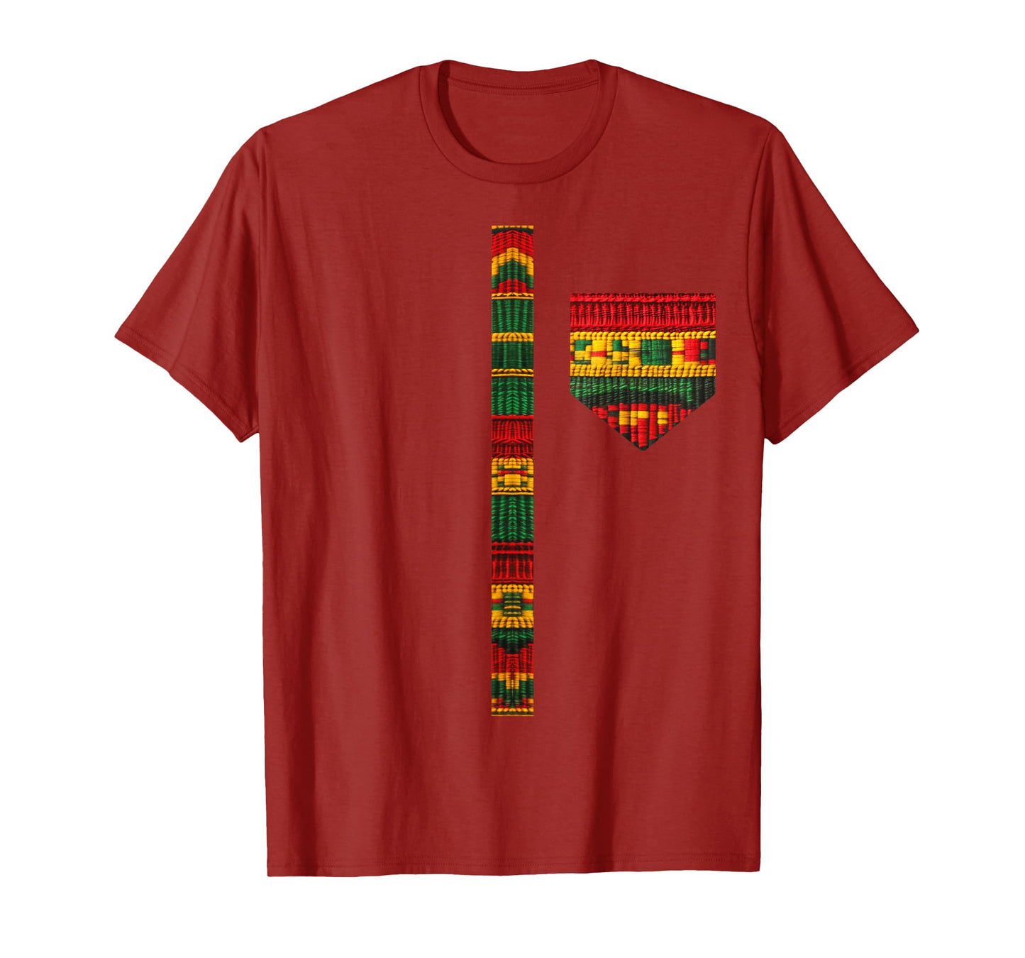 African Print Dashiki Kente Art Men Boys Black History Month T-Shirt