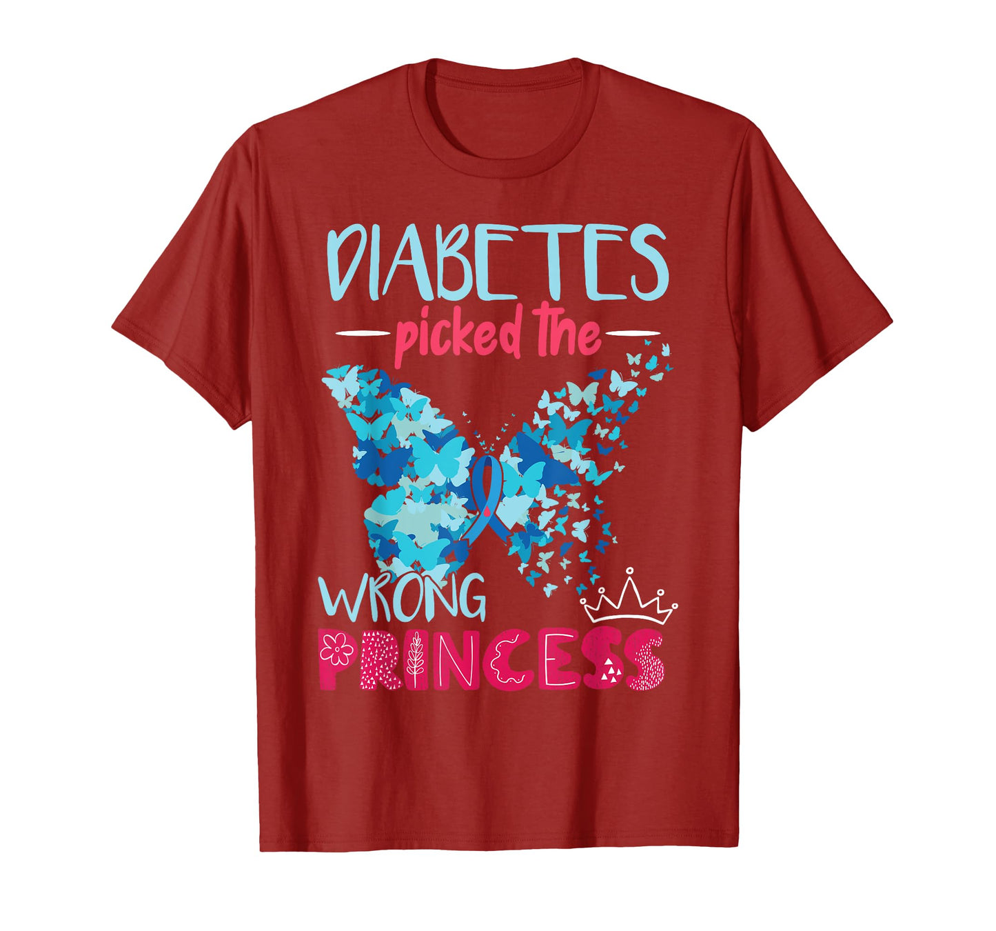 Diabetes Picked The Wrong Princess | Diabetes Awareness Girl T-Shirt