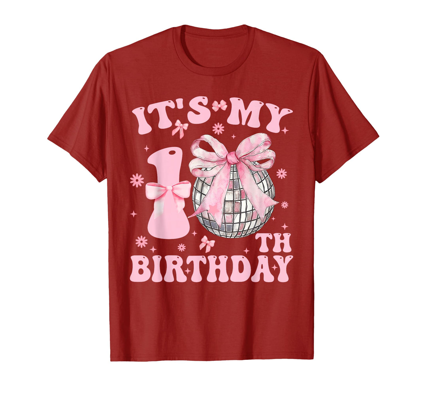 Birthday Party It's My 10th Birthday Girls Coquette Bow T-Shirt