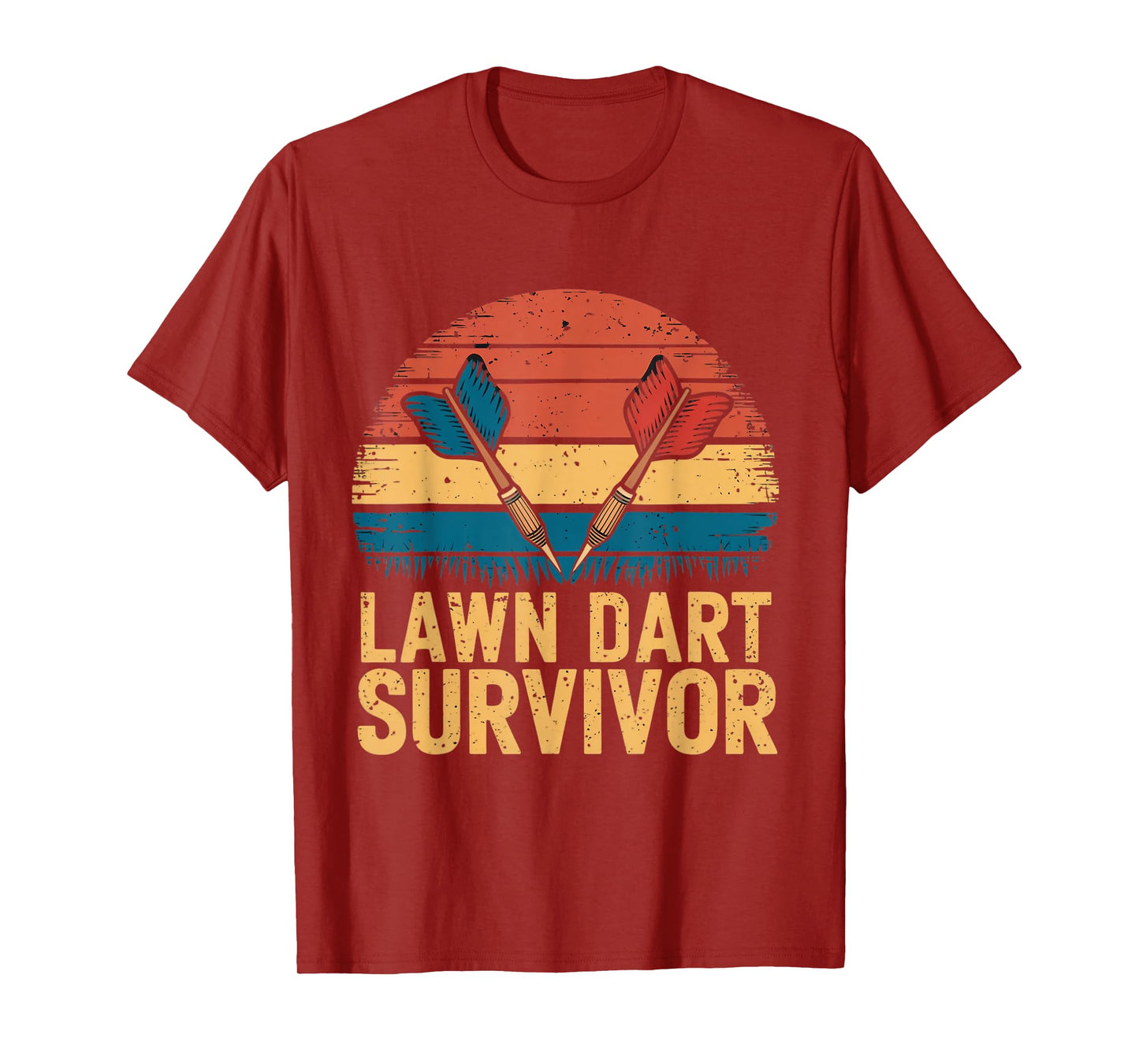Lawn Dart Survivor Outdoor Games Yard Dart Player Lawn Darts T-Shirt
