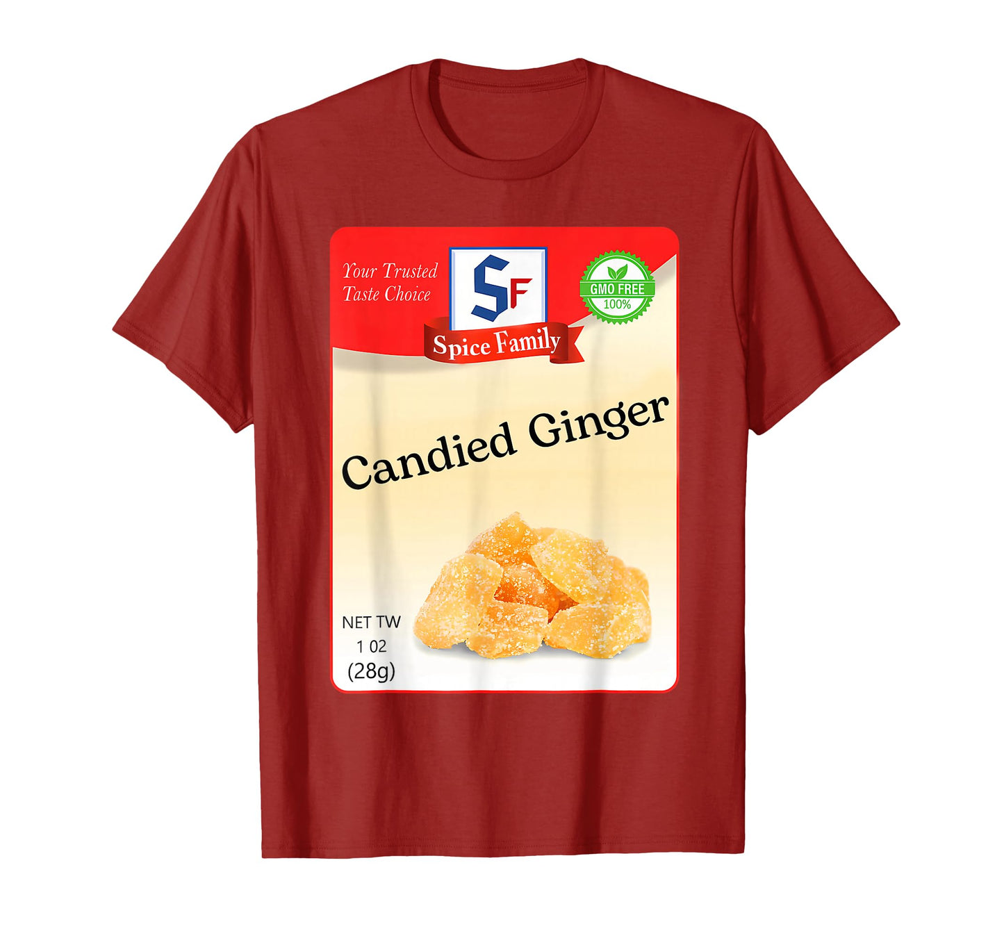 Candied Ginger Condiment Holiday Spice Group Costumes T-Shirt