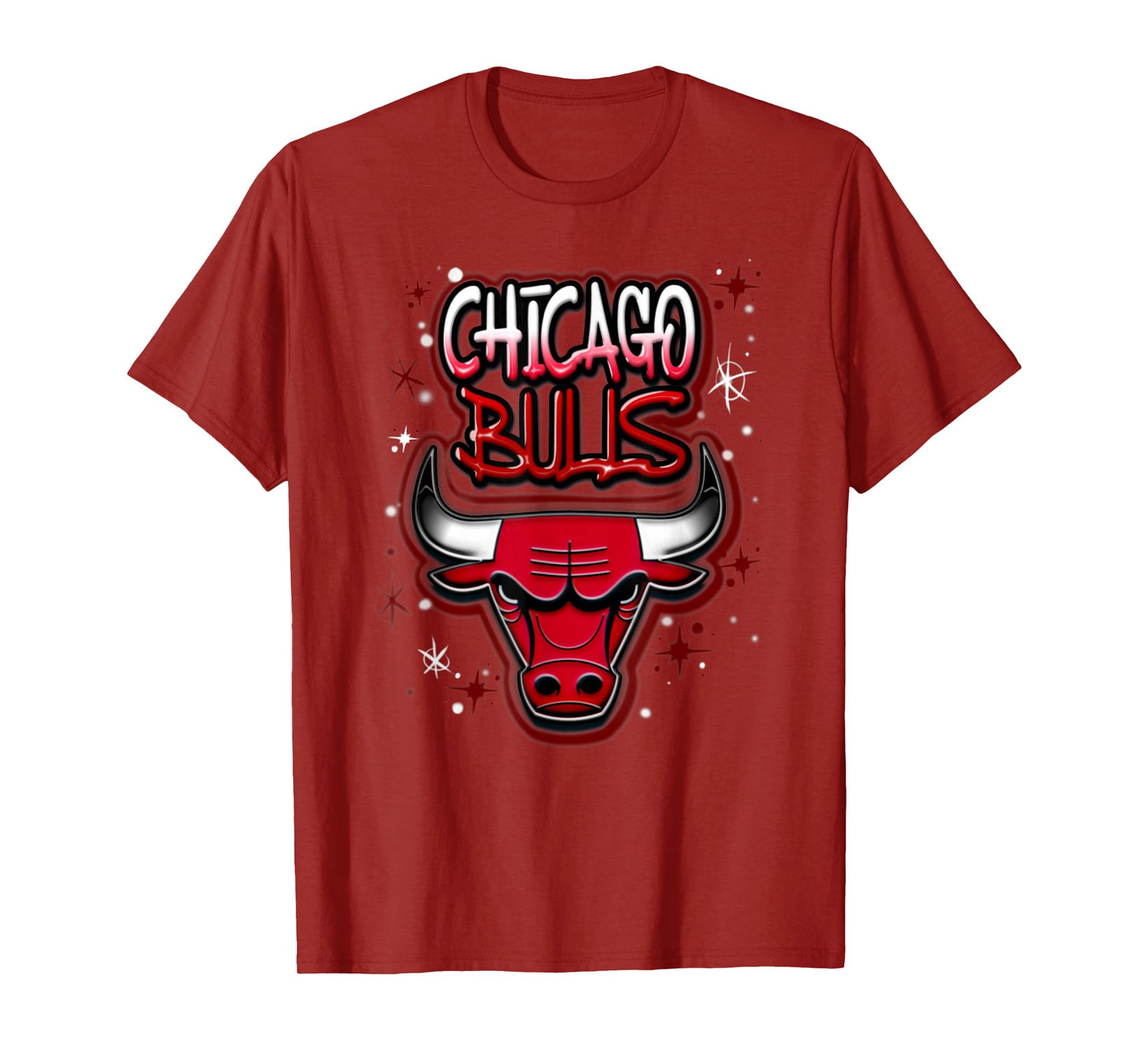 NBA Chicago Bulls Airbrush Logo T-Shirt
