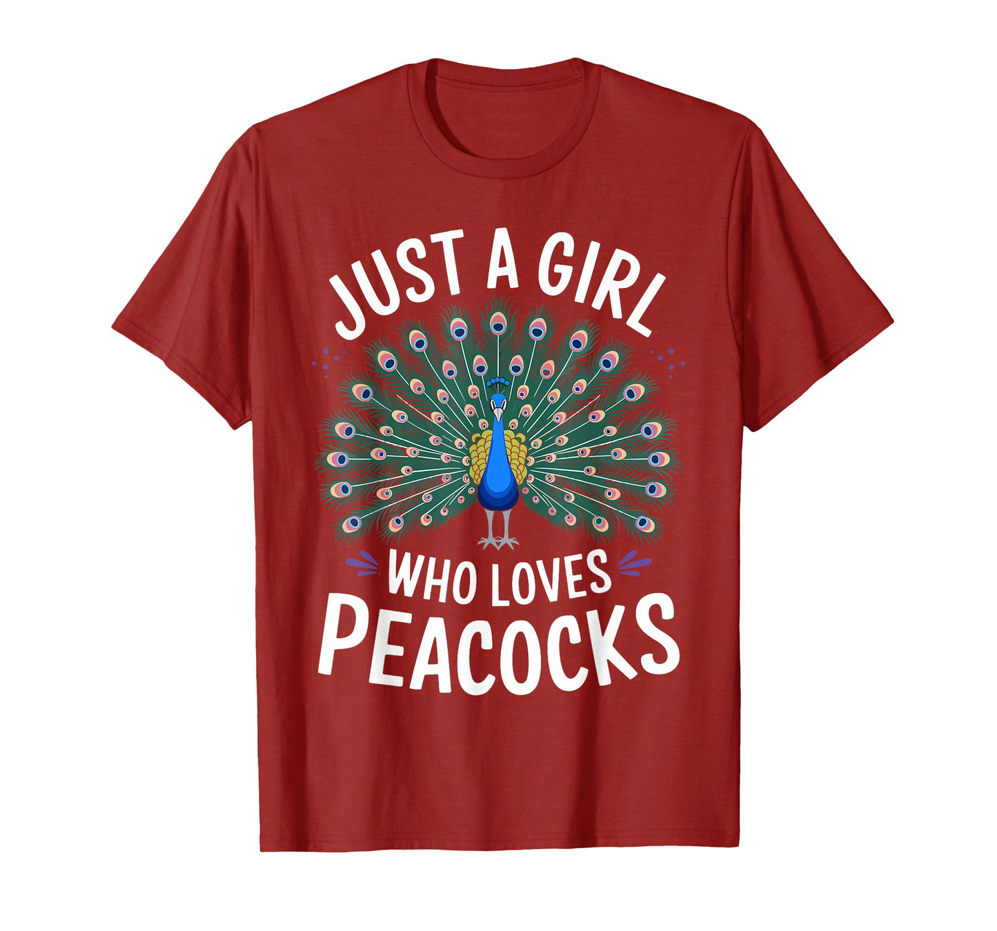 Funny Peacock Costume for Women Girls Kids Peacock Lovers T-Shirt