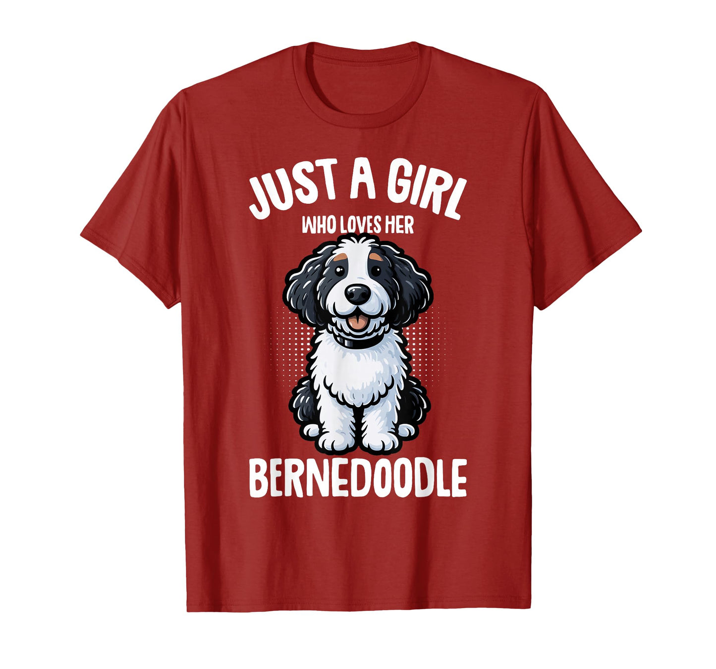 Just a Girl Who Loves Her Bernedoodle Dog Kids T-Shirt