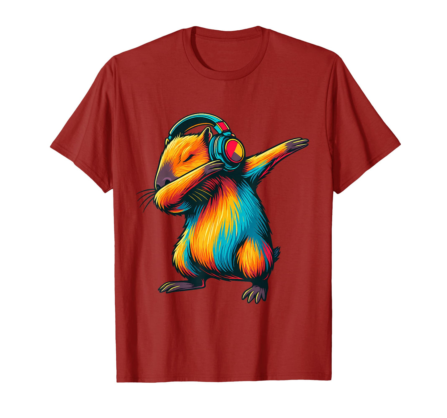 Cute Dabbing Capybara Animal Funny Video Games Capybara T-Shirt