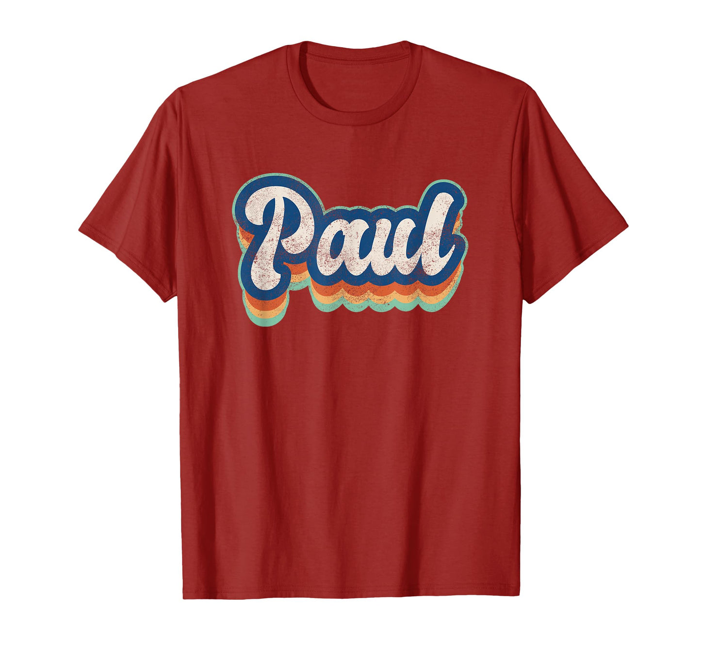 Paul First Name Boy Vintage Style 70s 80s Personalized T-Shirt