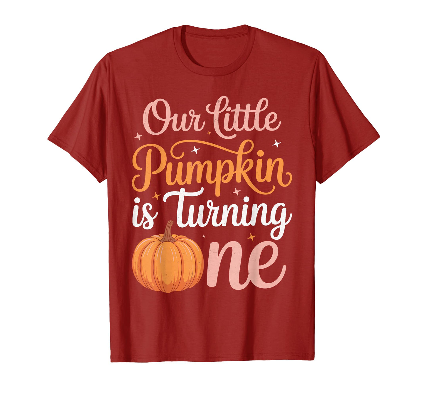 Our Little Pumpkin is Turning one Pumpkin First Birthday T-Shirt