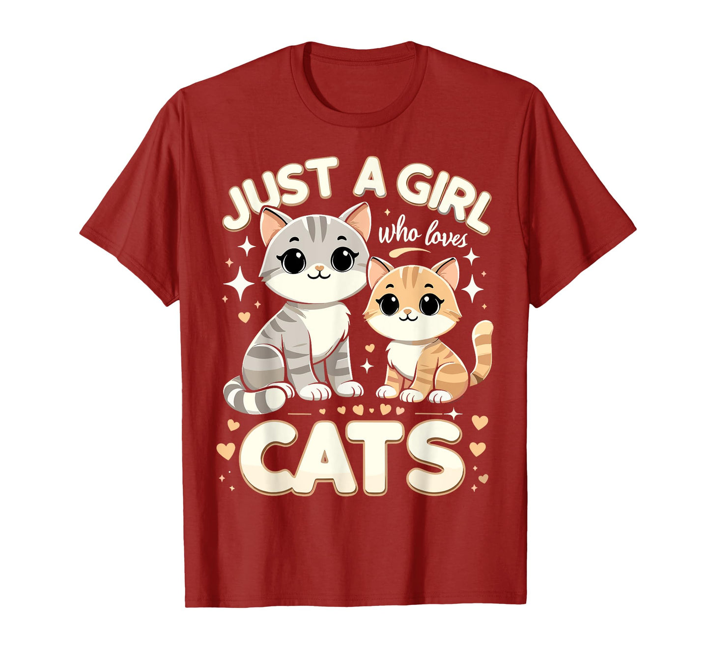 Cute Cat Just A Girl Who Loves Cats T-Shirt