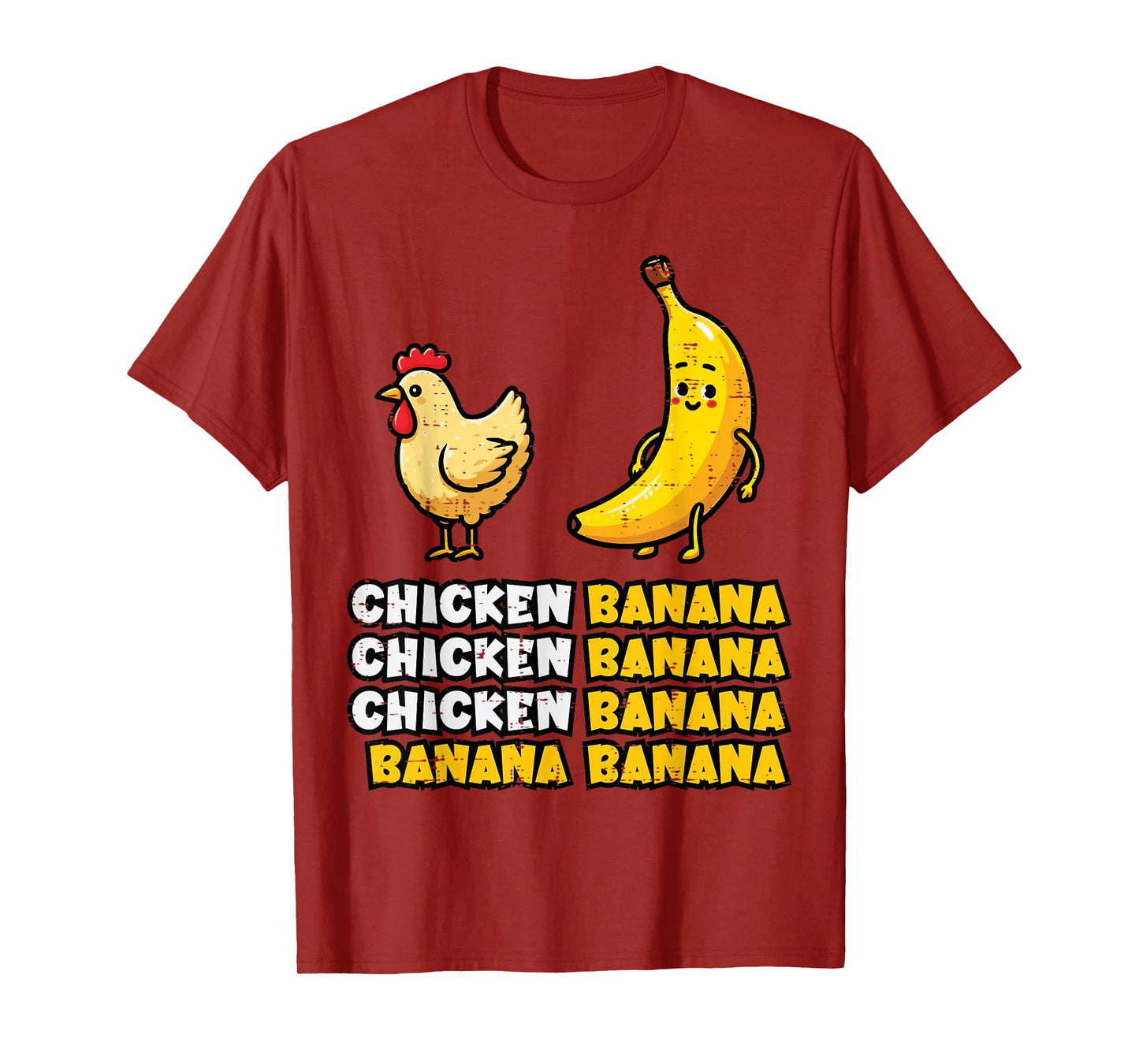 Chicken Banana Dance Funny Fruit Meme Girls Kids Women Men T-Shirt