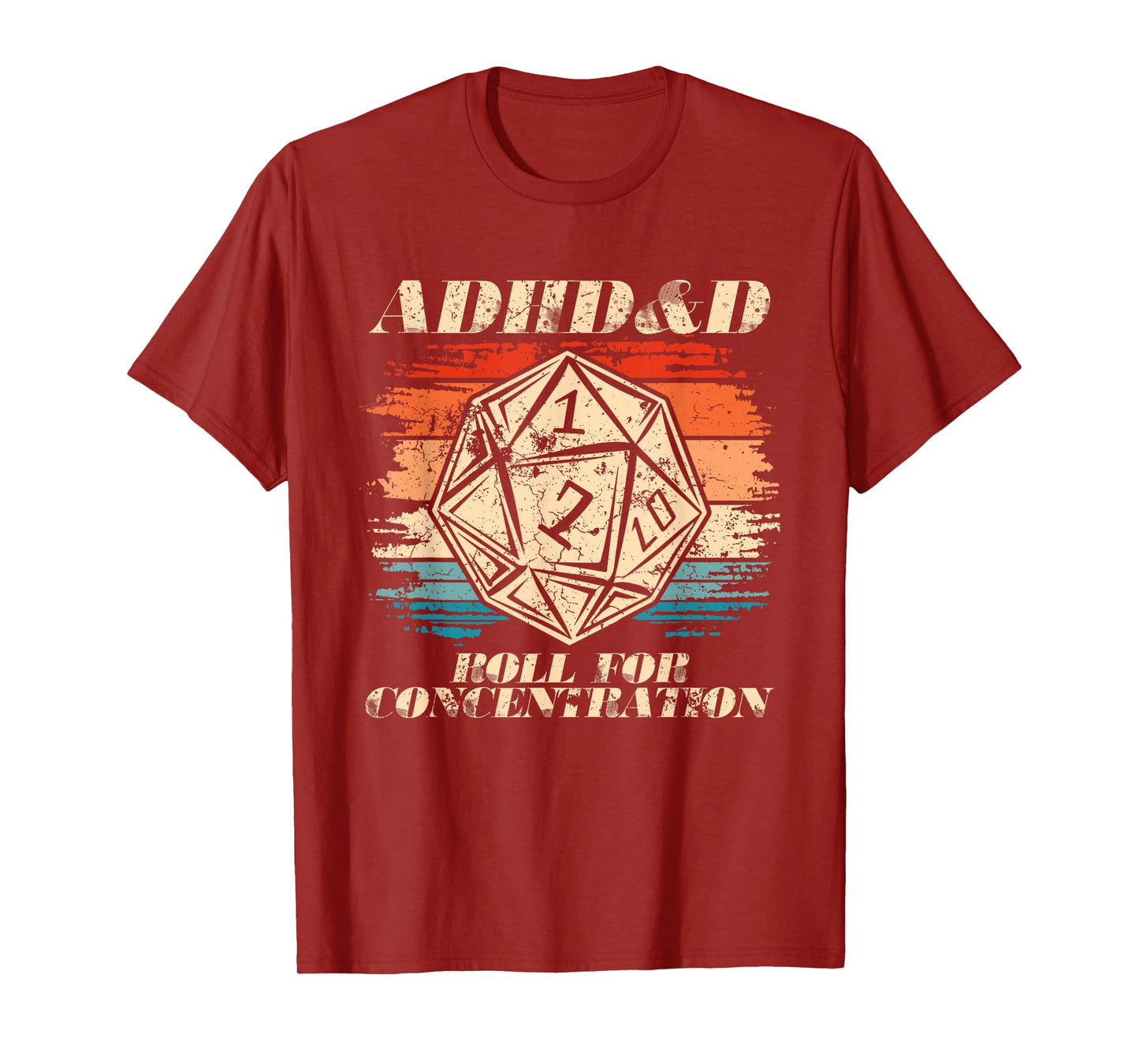 Roll For Concentration Embrace Neurodiversity ADHD&D Men T-Shirt
