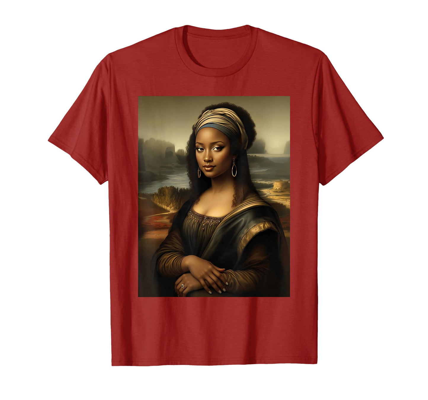 Black Mona Lisa African American Black History Month Funny T-Shirt