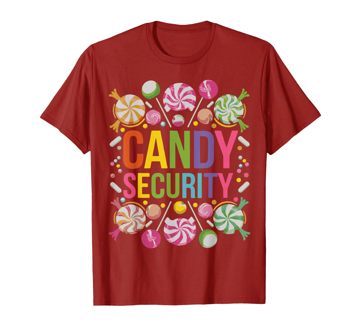 Candy Security Candyland Halloween Costume Kids Teens Adult T-Shirt