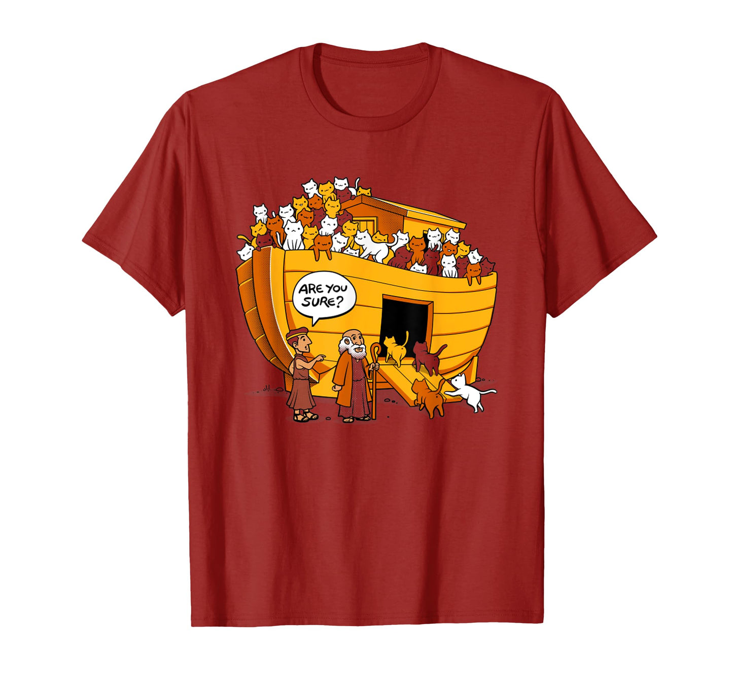 Noah's Ark Cats Breeds Religious Christian Cat Lover Bible T-Shirt