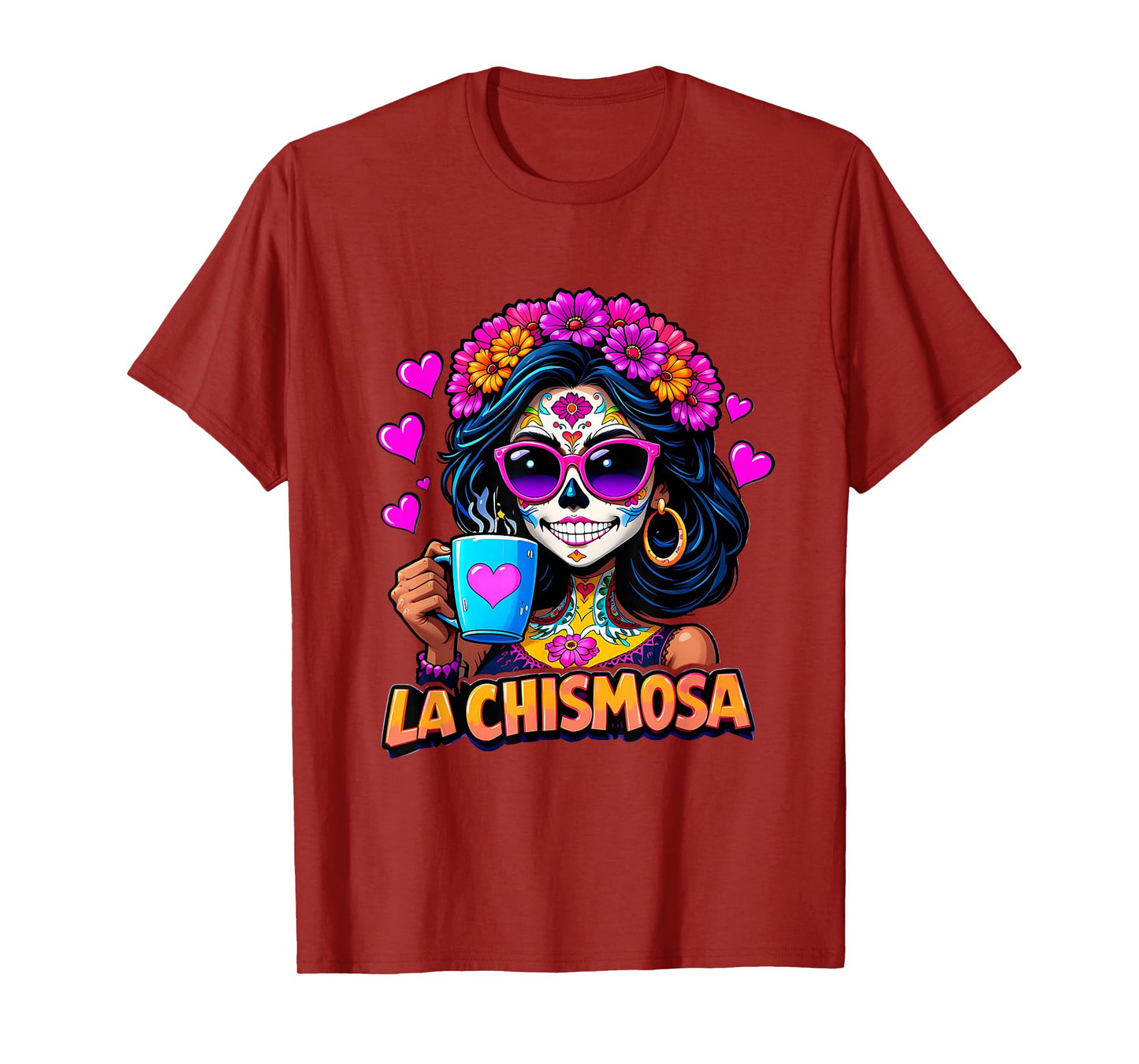 Funny Mexican Lottery Woman La Chismosa Fiesta Vintage Card T-Shirt