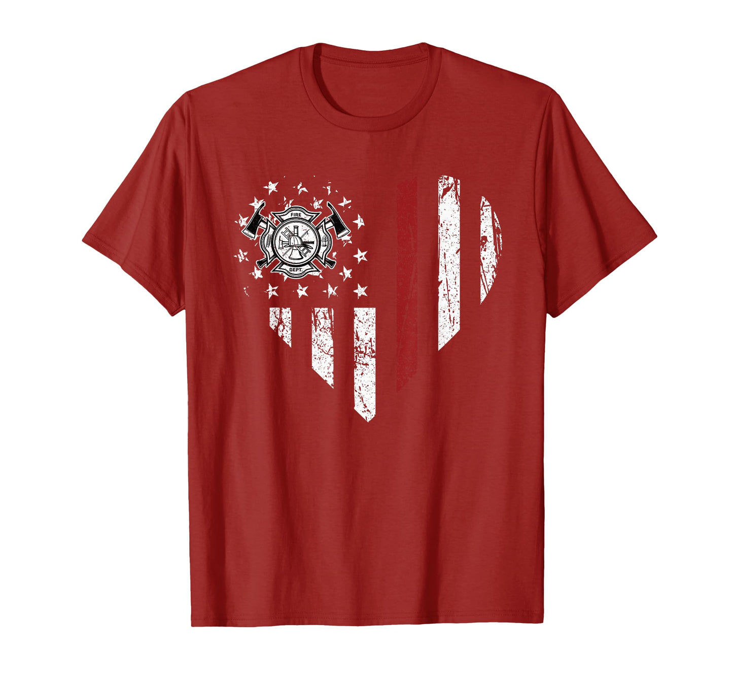 Heart Firefighter EMT Department Vintage Fireman Men Women T-Shirt