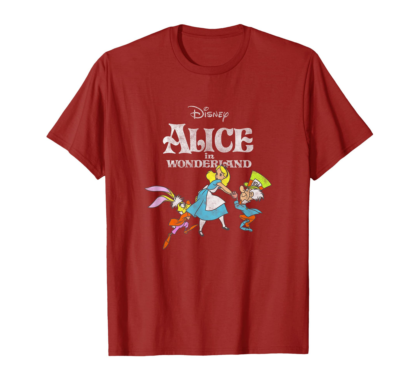 Disney Alice In Wonderland Alice Mad Hatter March Hare T-Shirt