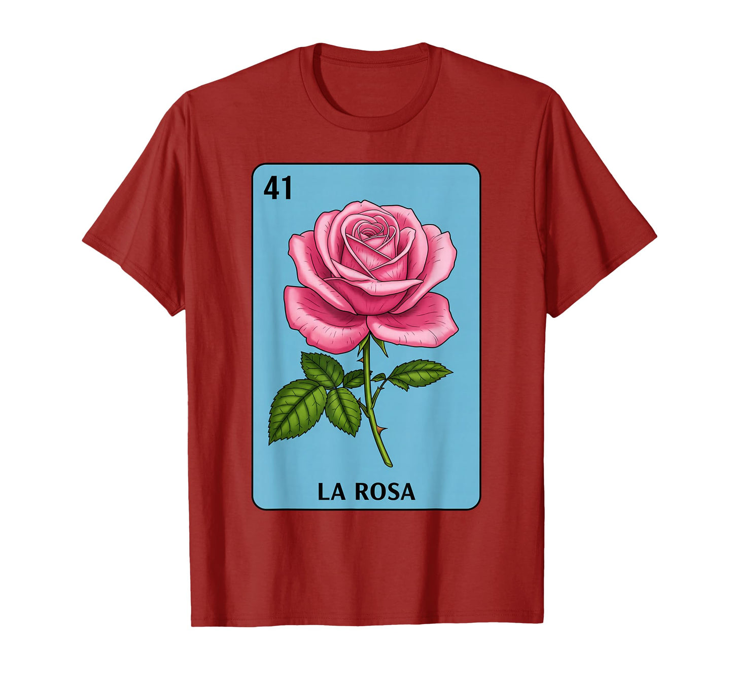 La Rosa Card Mexican Lottery Mexico Men Women Kids T-Shirt