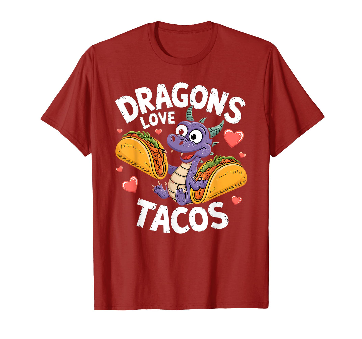 Cute Cinco De Mayo Dragons Love Tacos Mexican Food Kids Boys T-Shirt