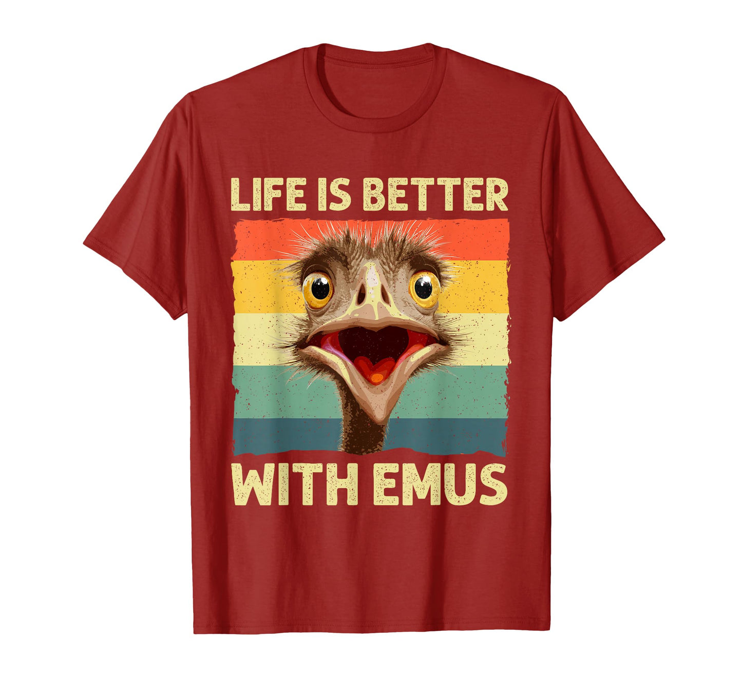 Cool Emu Art For Men Women Australia Bird Animal Emu Lover T-Shirt