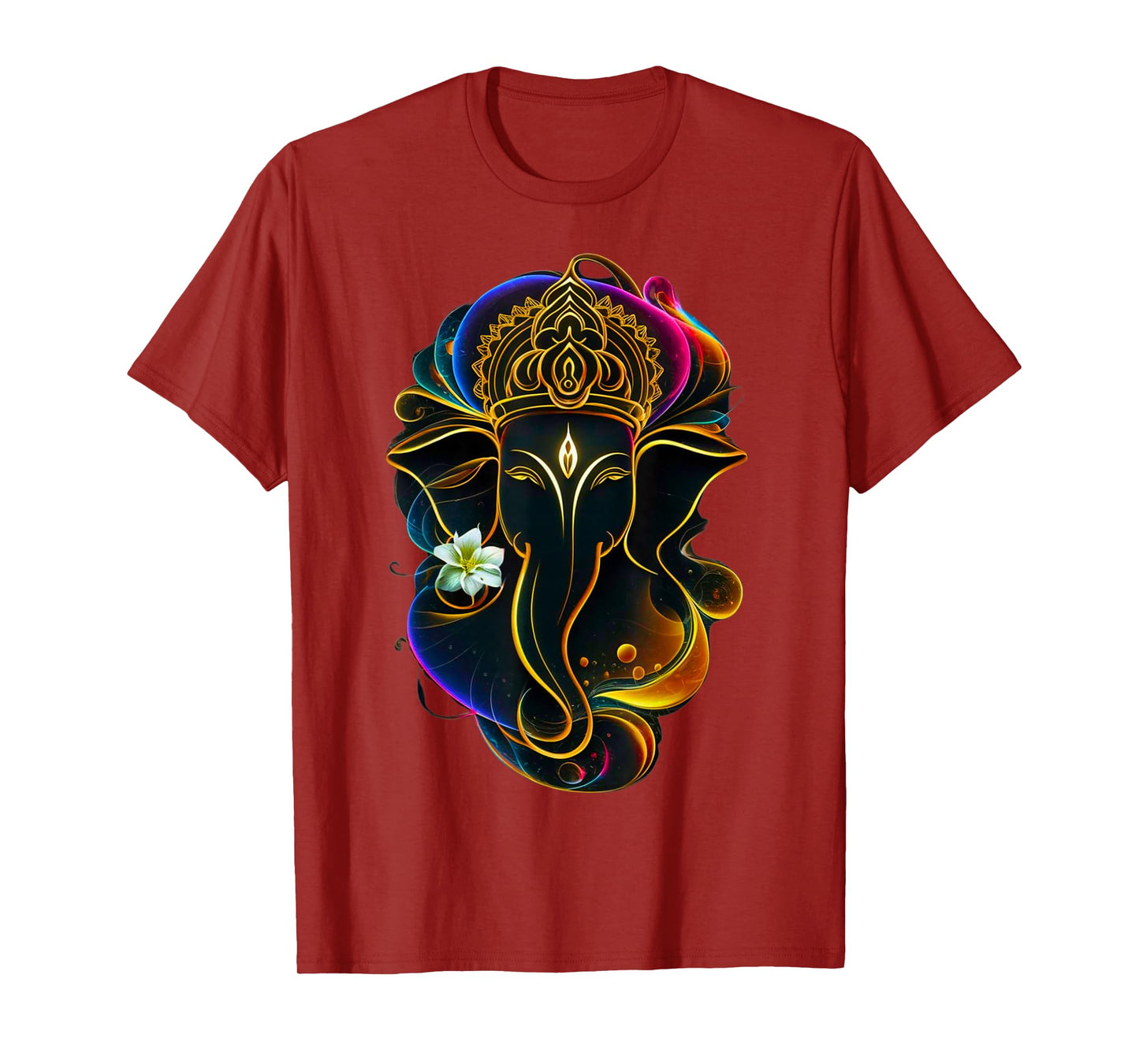 Hindu Ganesha Puja Elephant God India Meditation Yoga Murti T-Shirt