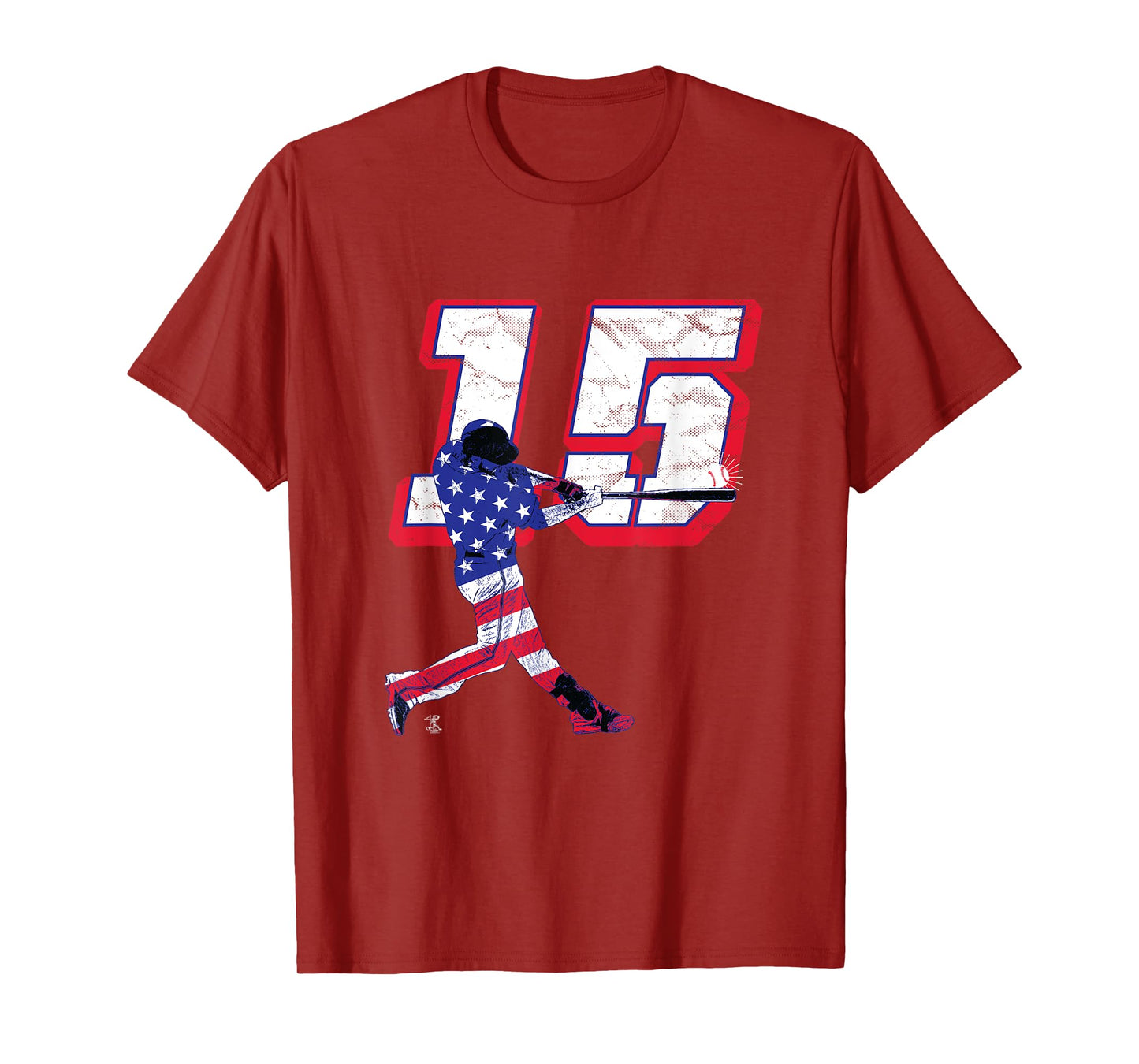Dustin Pedroia Flag Silhouette Gameday T-Shirt