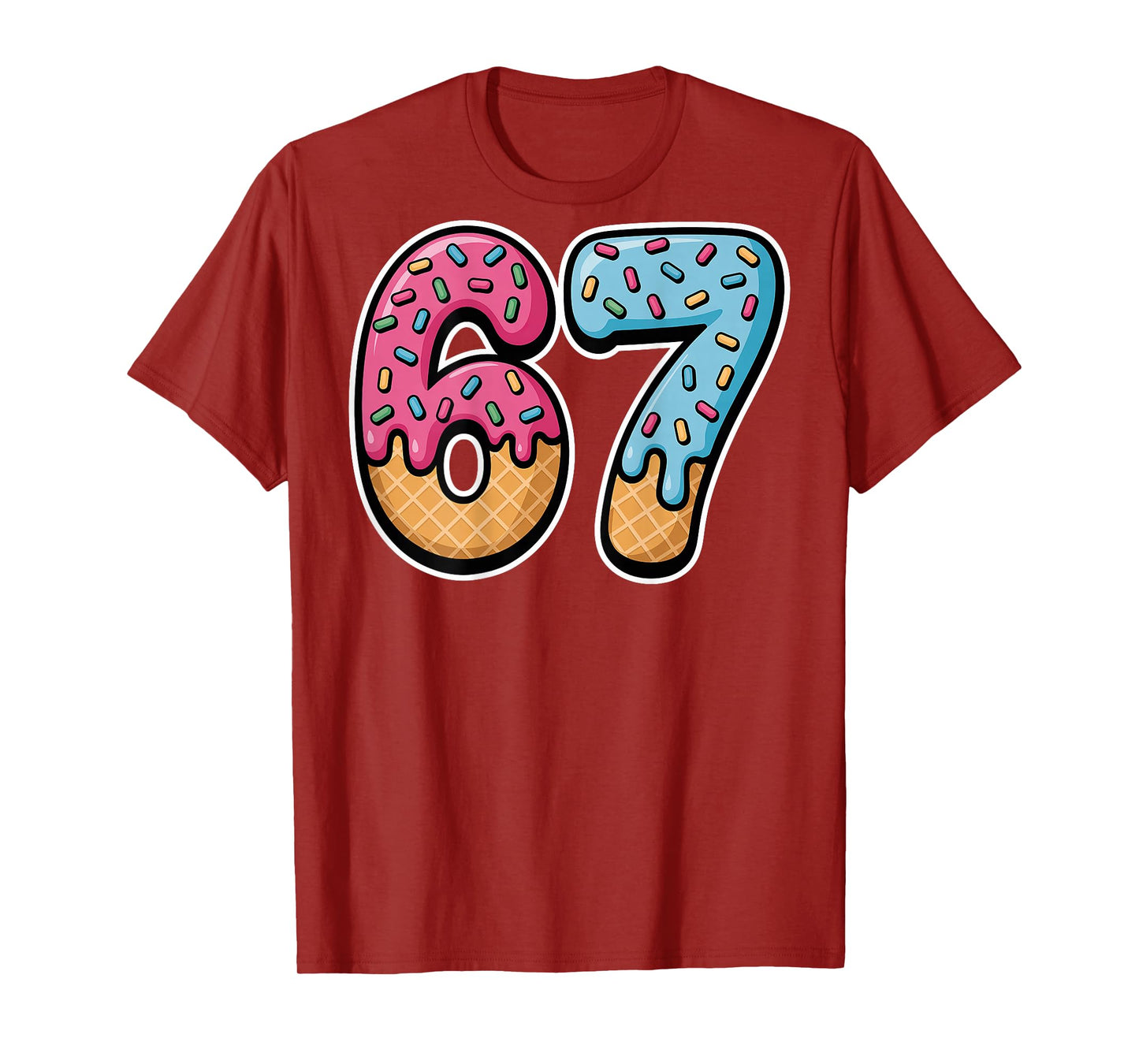 67 Ice Cream Drip (Back only) T-Shirt