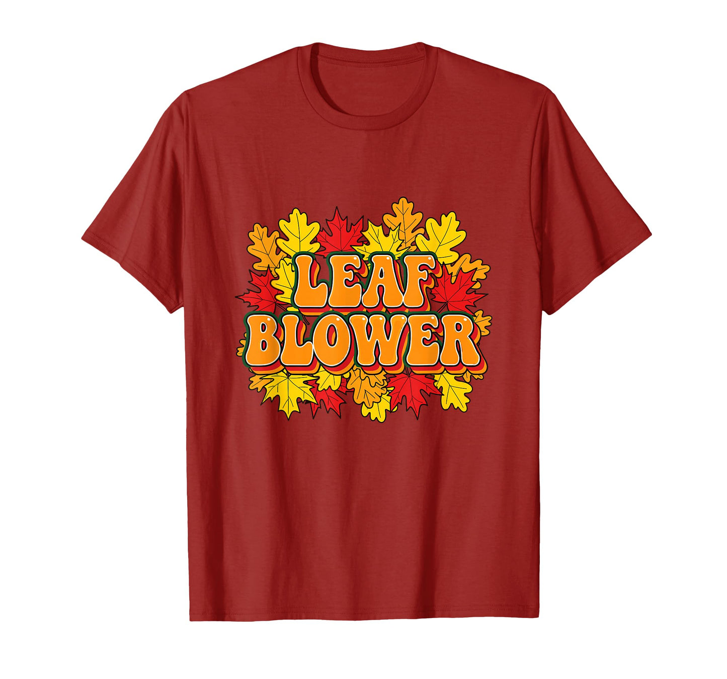 Funny Leaf Blower Costume Fall Halloween Gardening cleanup T-Shirt