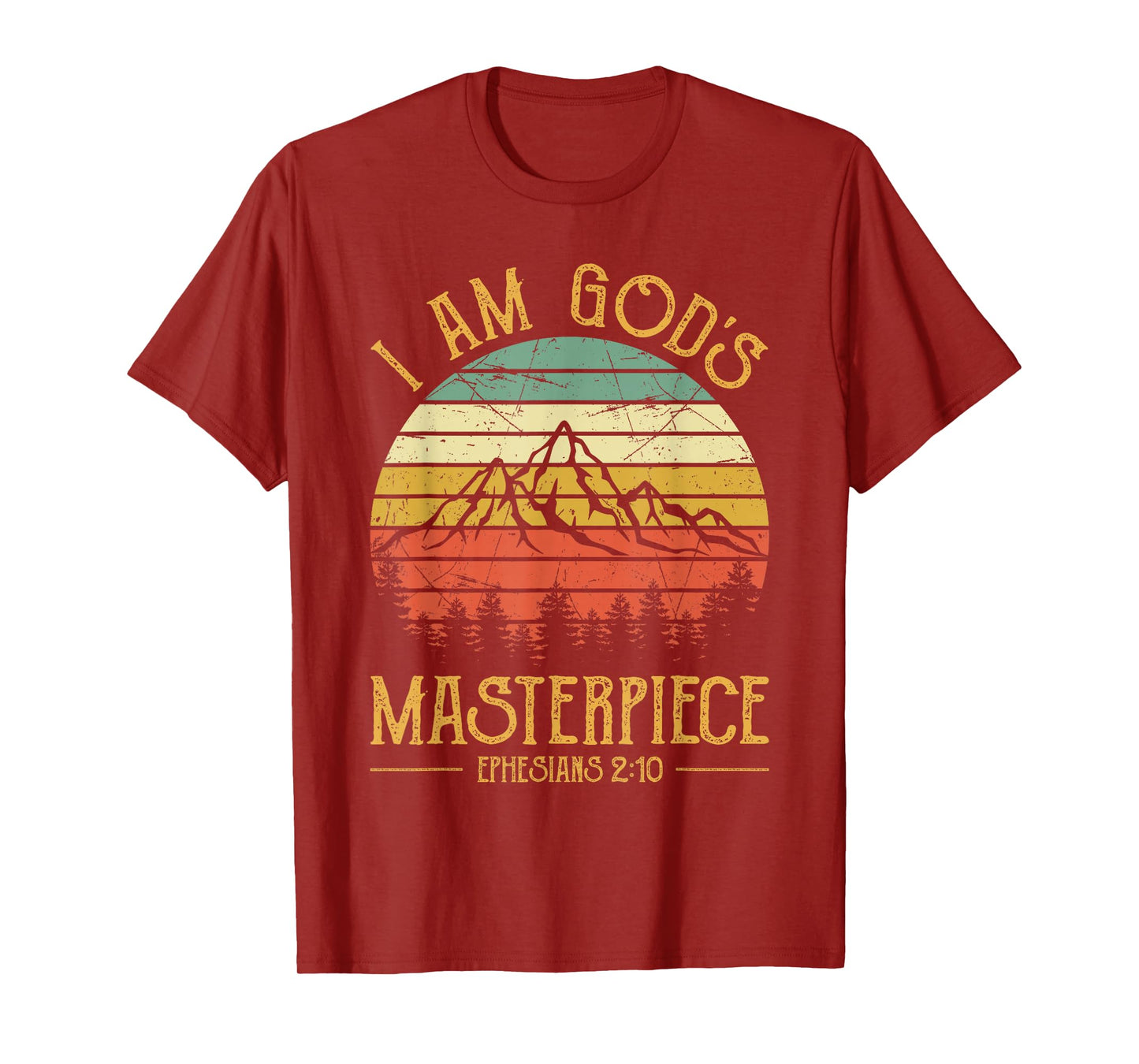 I Am God's Masterpiece Tshirt Mens Womens Kids Christian T-Shirt