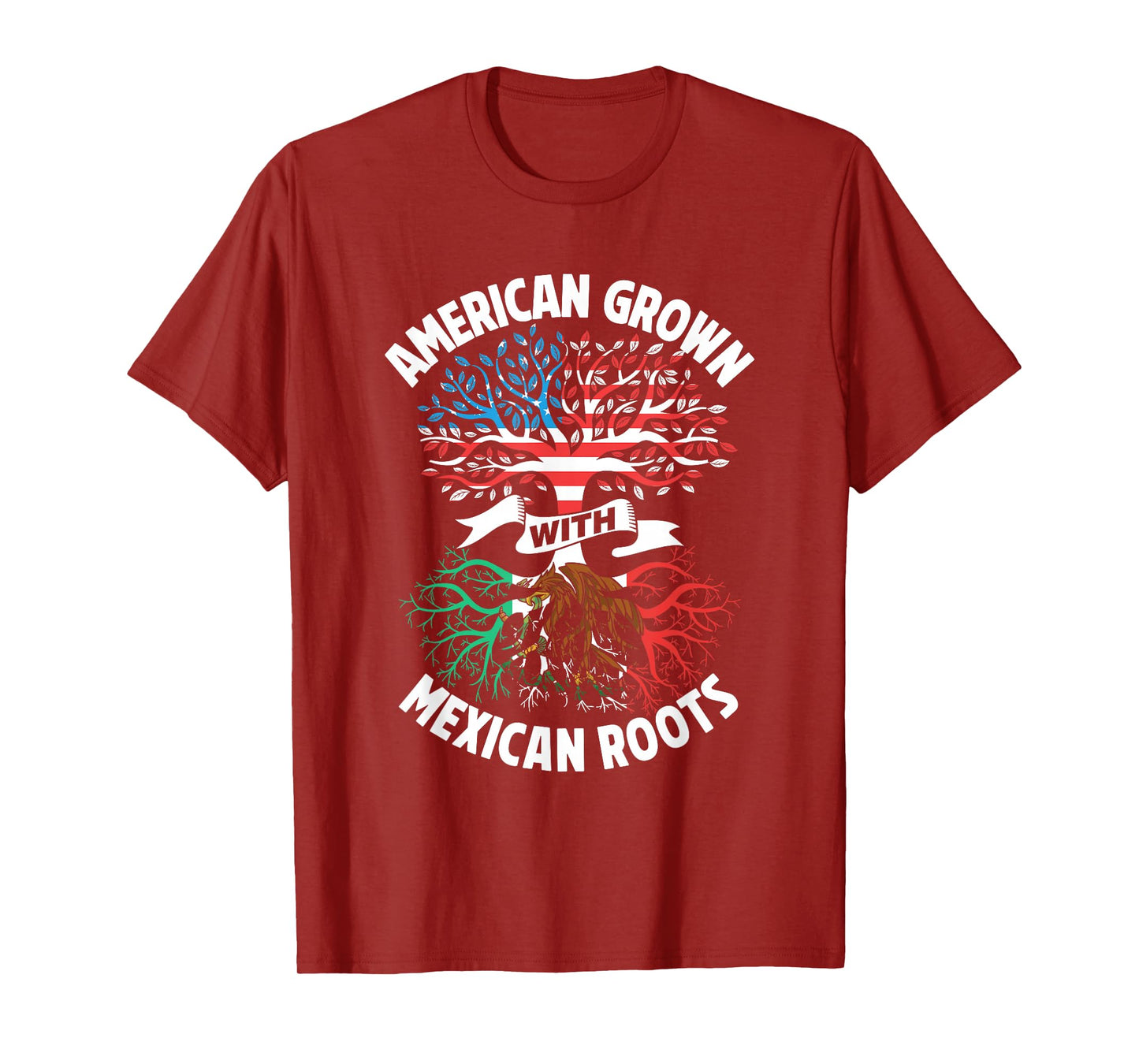 American Grown With Mexican Roots Mexico Us Mexican American T-Shirt