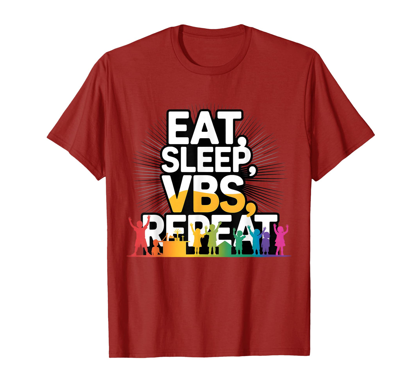 Eat Sleep VBS Repeat Vacation Bible School Design T-Shirt