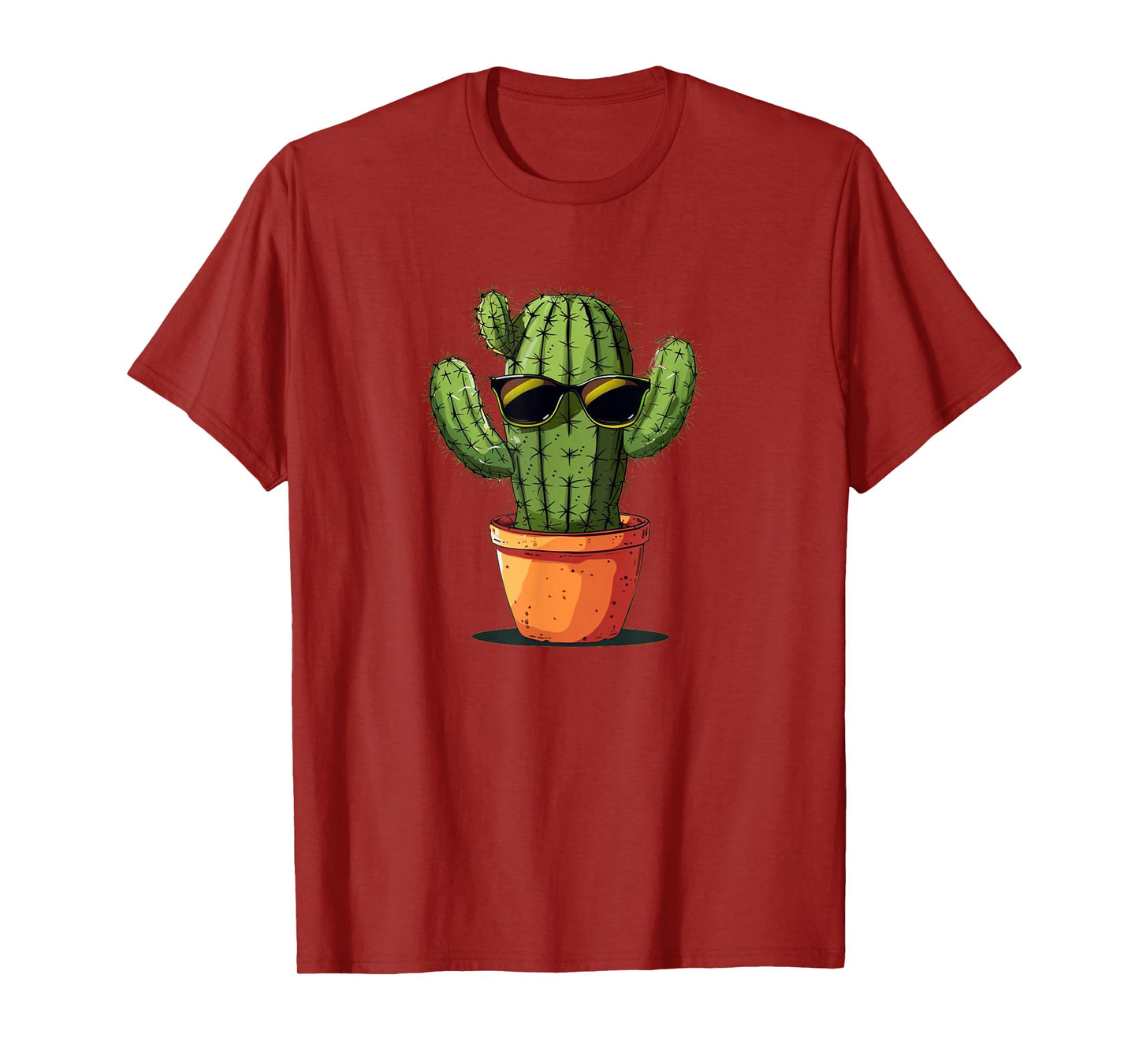 Cool Cactus Face with Sunglasses for Desert Cacti Lovers T-Shirt