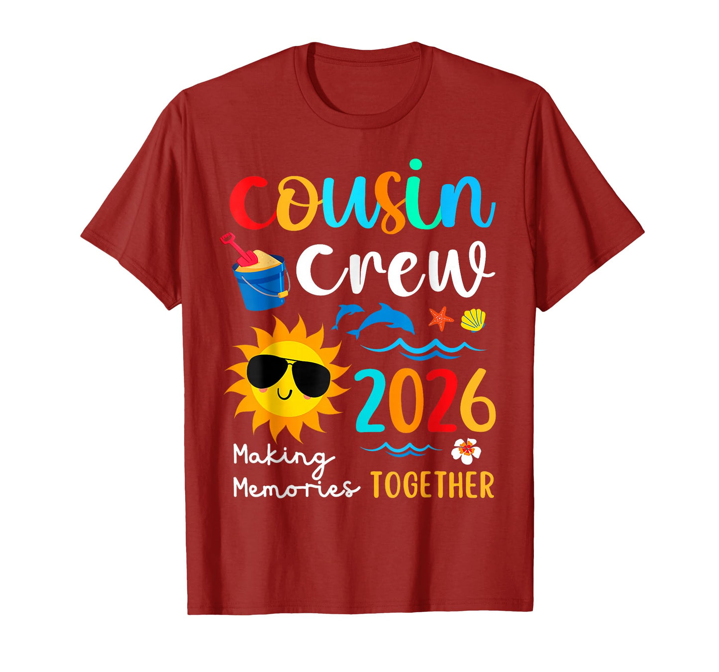 Cousin Crew 2026 Summer Vacation Beach Family Trips Matching T-Shirt