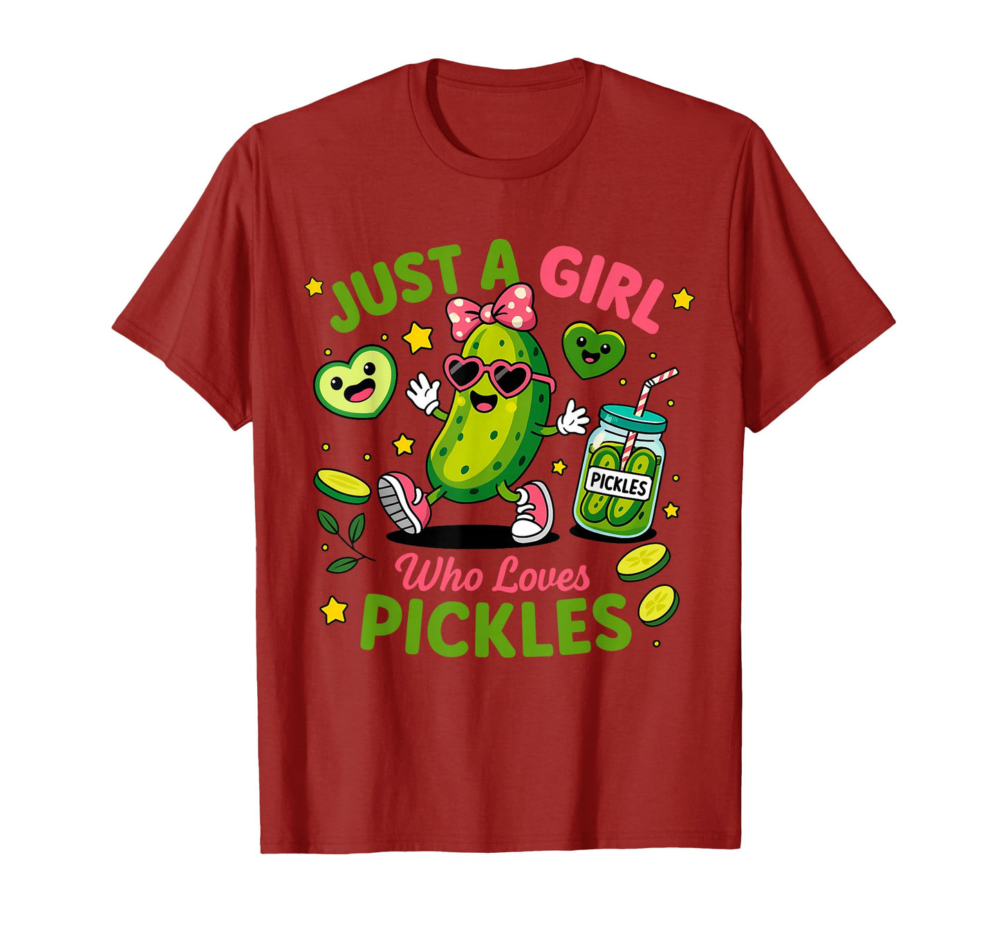 Just A Girl Who Loves Pickles Funny Toddler Pickle Costume T-Shirt