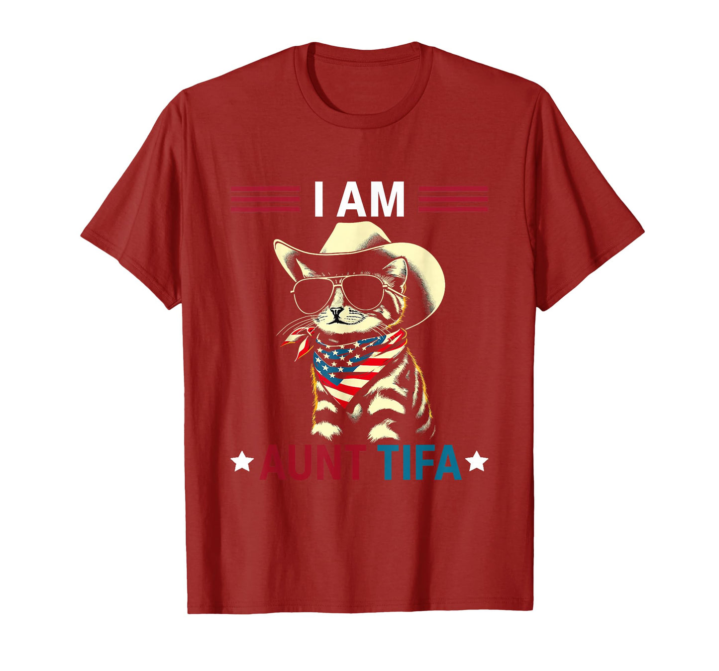 I Am Aunt Tifa Cat American T-Shirt
