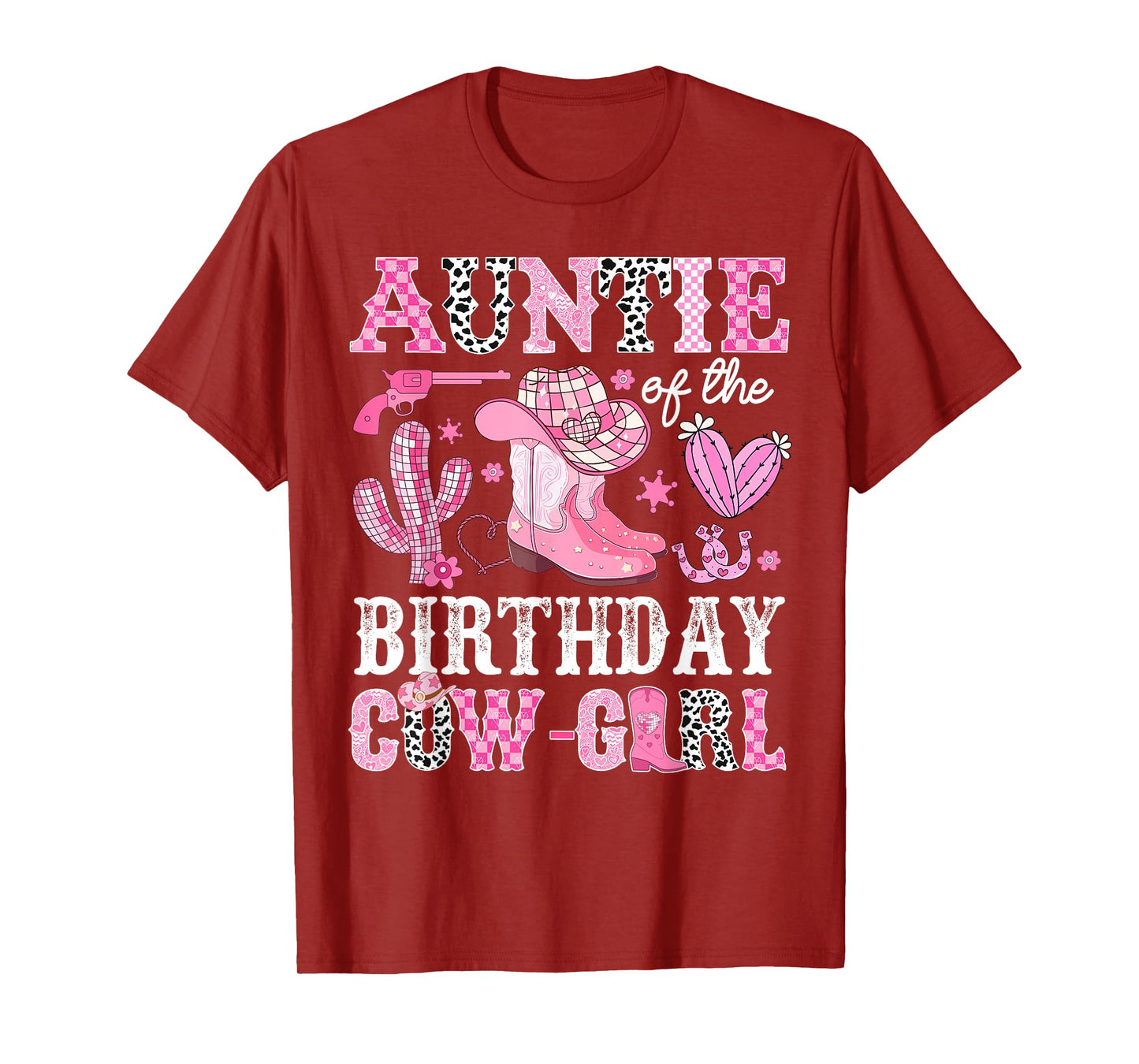 Auntie Of The Birthday Cow-Girl Rodeo Cowgirl Bday T-Shirt