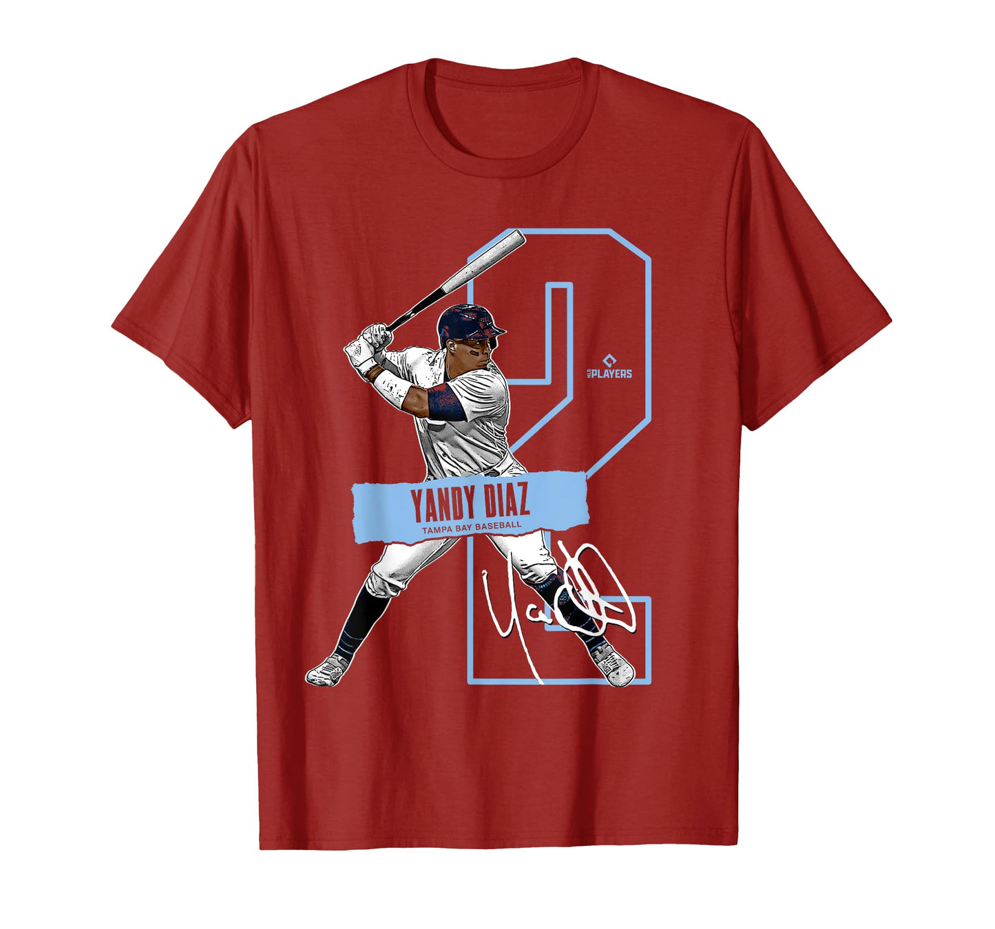 Yandy Díaz | Tampa Bay Baseball Players | MLBYAN302N T-Shirt