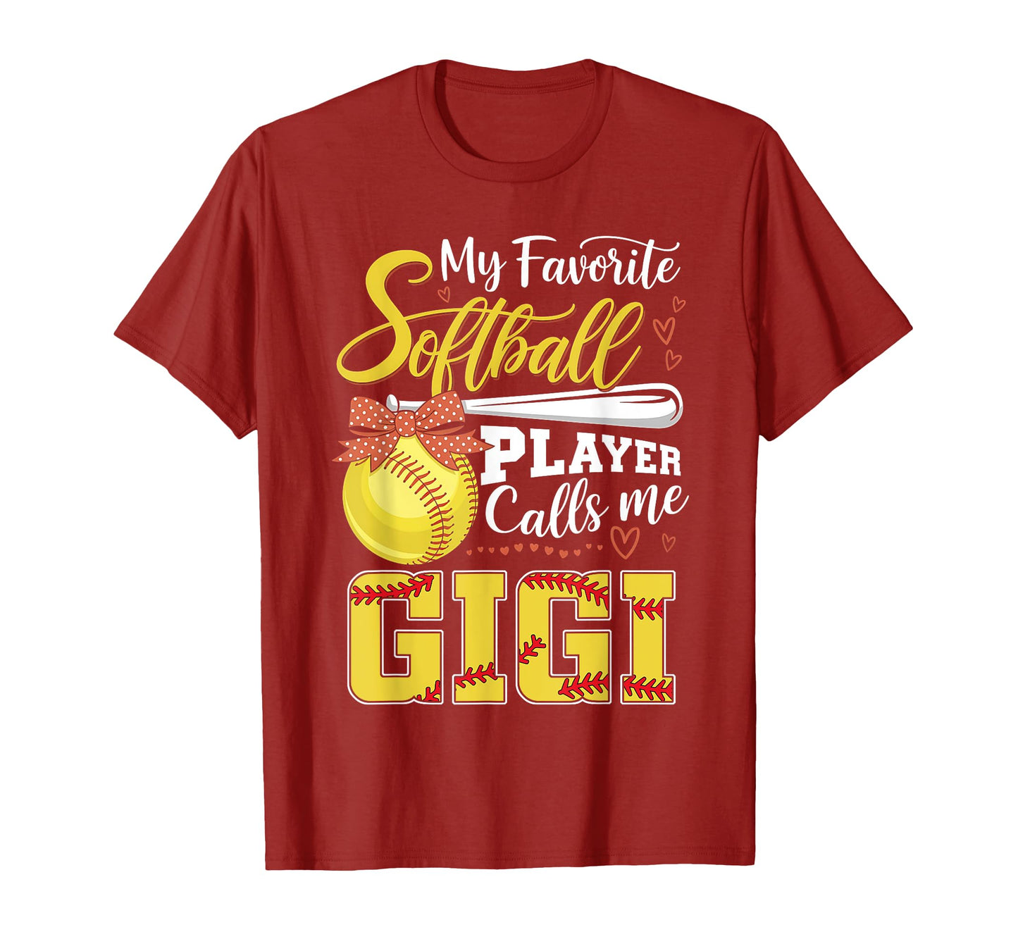 My Favorite Softball Player Calls Me Gigi Tee Mothers Day T-Shirt