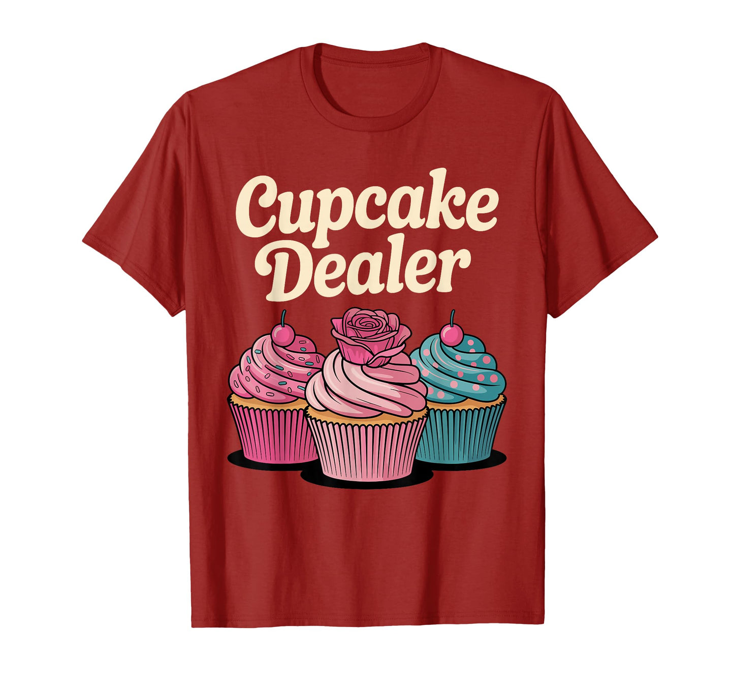 Funny Cupcake Art for Men Women Kids Baking Cupcake Lover T-Shirt
