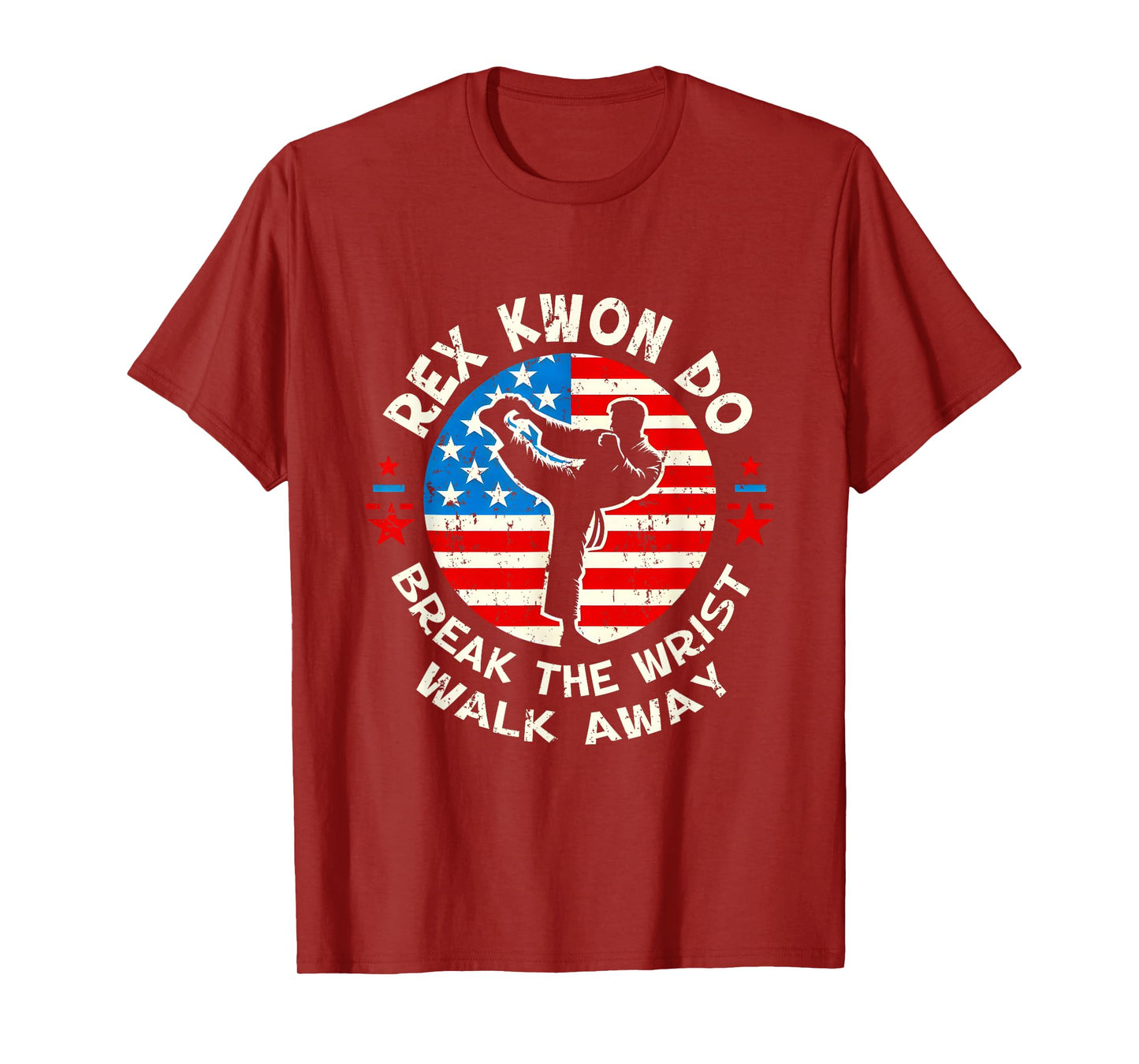 Rex Kwon Do American Flag Taekwondo Martial Art Sport T-Shirt