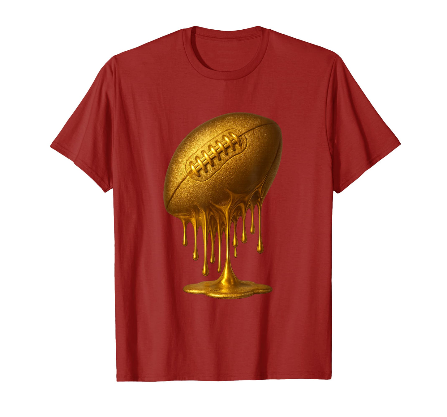 Dripping Gold Drip Football Game Day Player Coach Baller T-Shirt