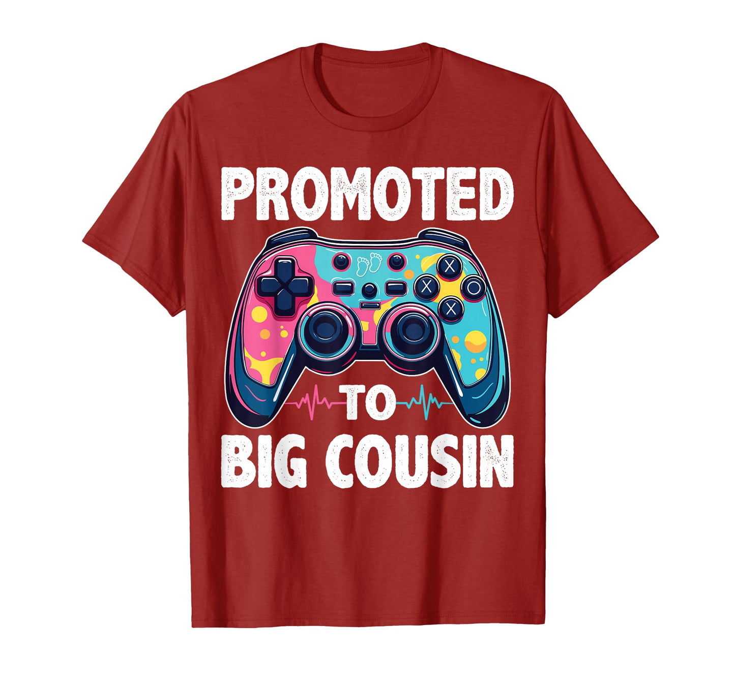 Video Gamer Gender Reveal Party Promoted To Big Cousin T-Shirt
