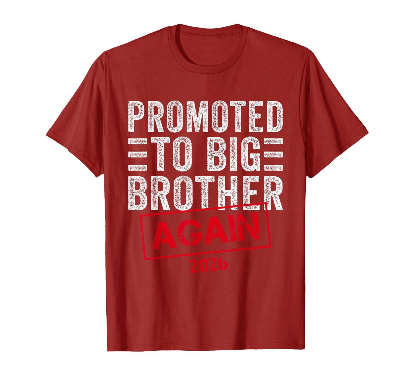 Promoted To Big Brother Again Est 2026 Pregnancy T-Shirt