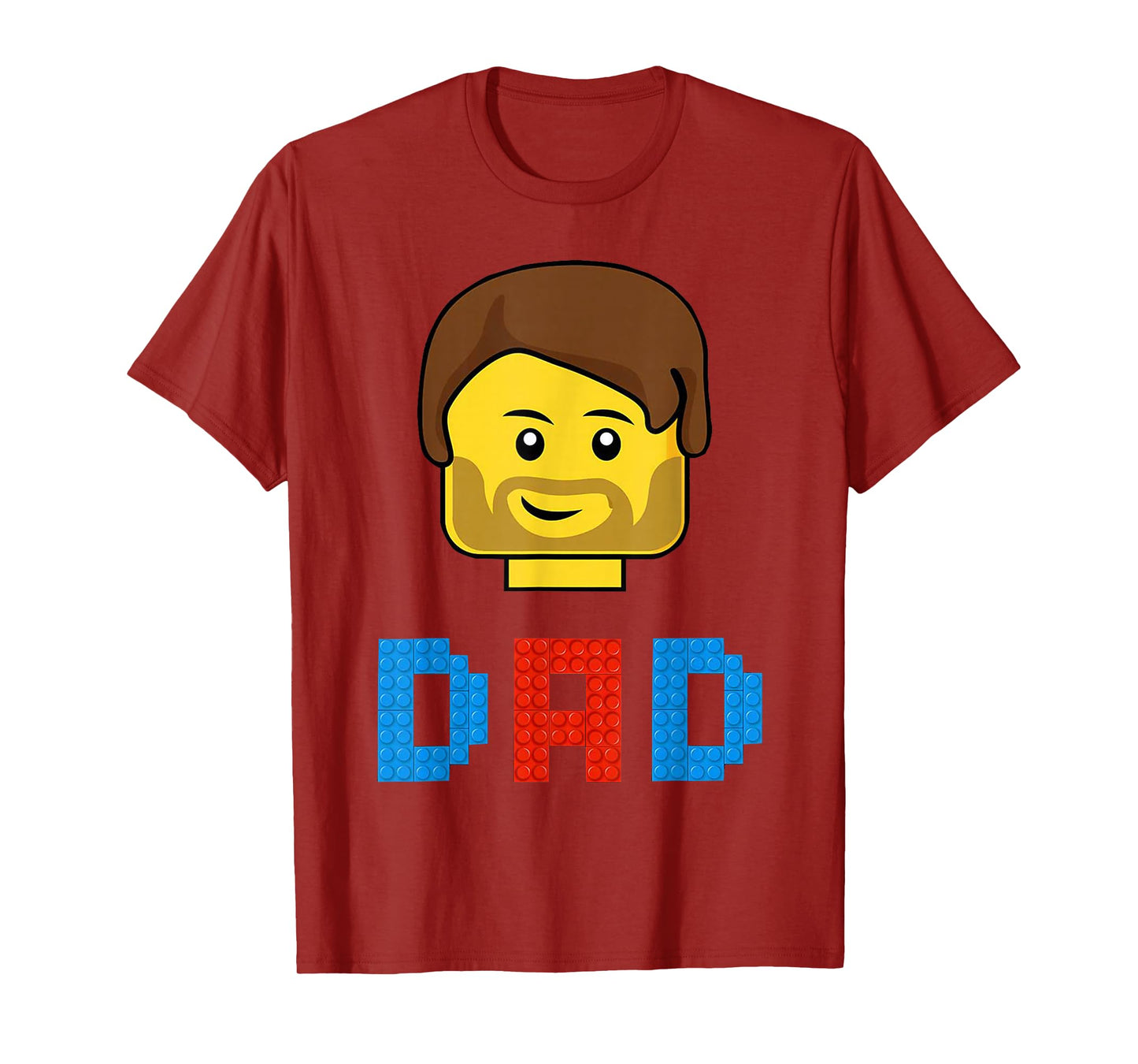 Unique Family Dad Master Builder Building Bricks Blocks T-Shirt